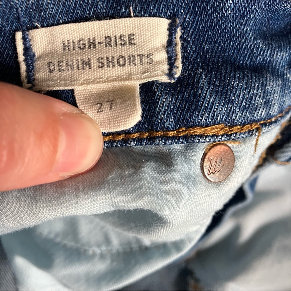Madewell Blue Denim Jean Shorts - Picture 3 of 5